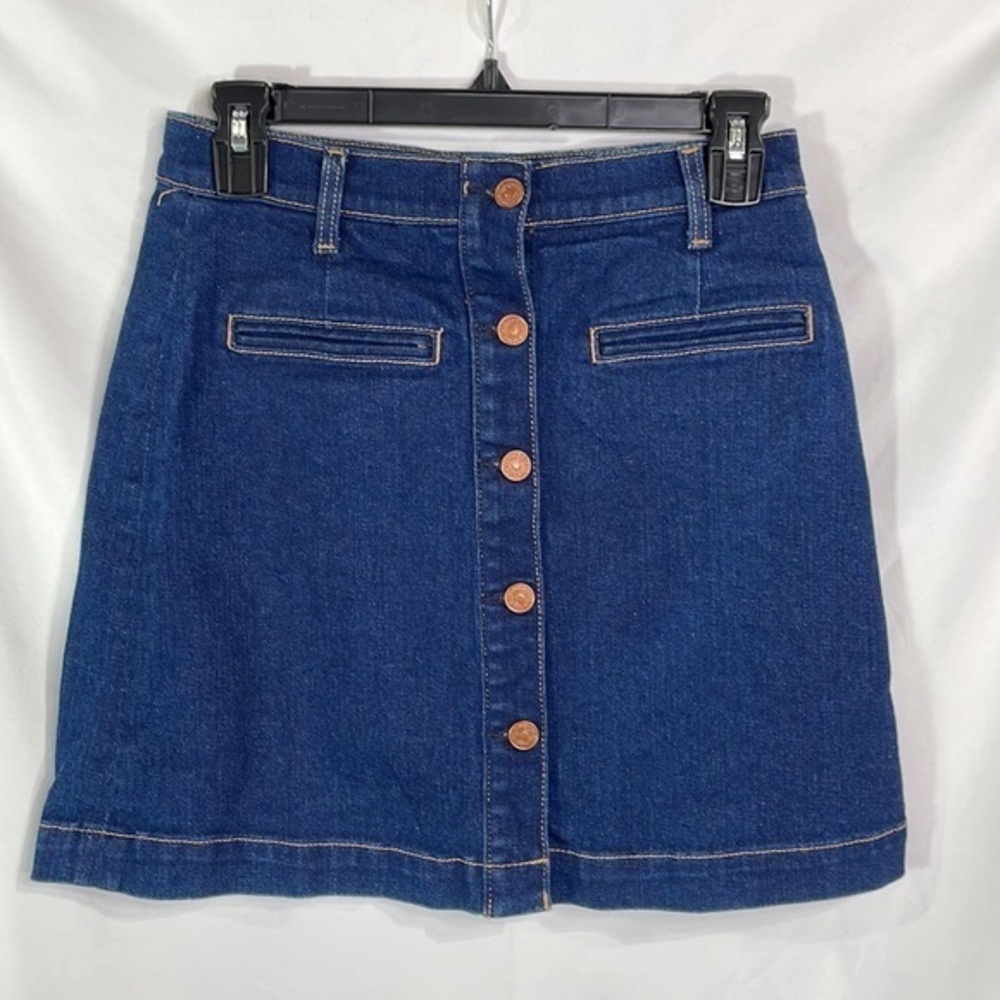 Seven for all Mankind Luxe Vintage button front denim skirt
